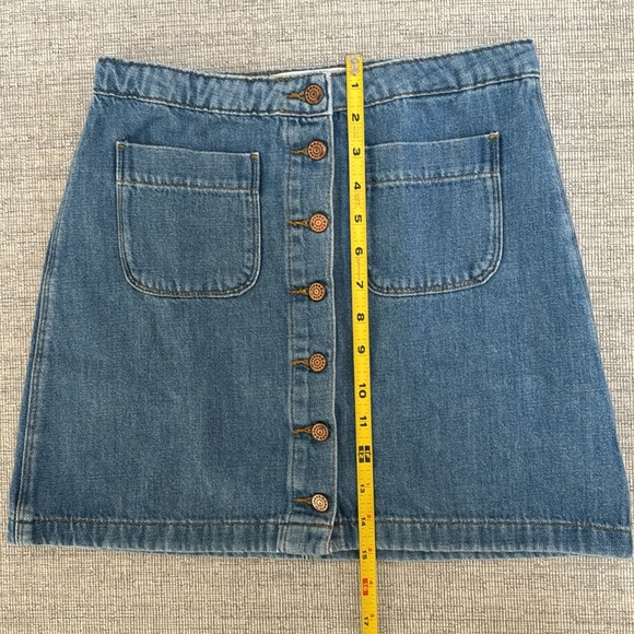 Zara TRF Denim Skirt Size XS - Picture 4 of 6